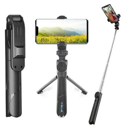 Imagem de Pau de Selfie com Tripé Estabilizador e Controle Bluetooth - Versatilidade e Estabilidade