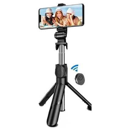 Imagem de Pau de Selfie com Tripé Estabilizador e Controle Bluetooth - Versatilidade e Estabilidade