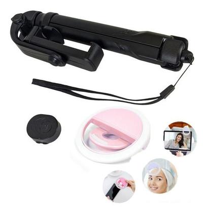 Imagem de Pau De Selfie Estabilizador Com Led Tripé Controle Le-3506
