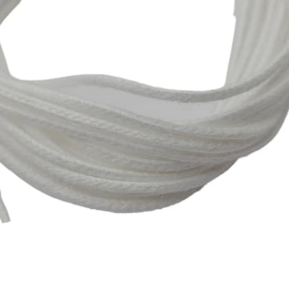 Imagem de Pavio Vela Decorativa de Algodão Trançado Sem Fio de Cobre 2mm  10 Metros mais 100 Ilhos Mais 100 Adesivo para pavio