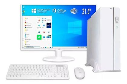 Imagem de Pc Branco I7 16gb Ram Ssd 960gb Tela 19 Placa De Vídeo 4gb