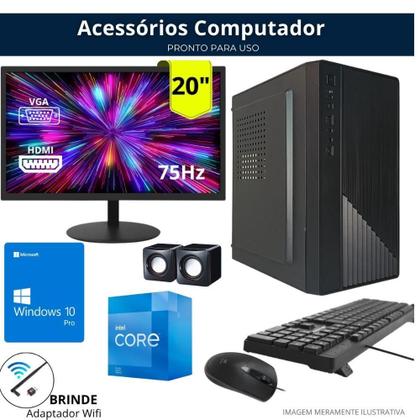 Imagem de Pc Completo I5 Geracao 4 Ssd 240 Gb 8 Gb Ddr3 Monitor 20