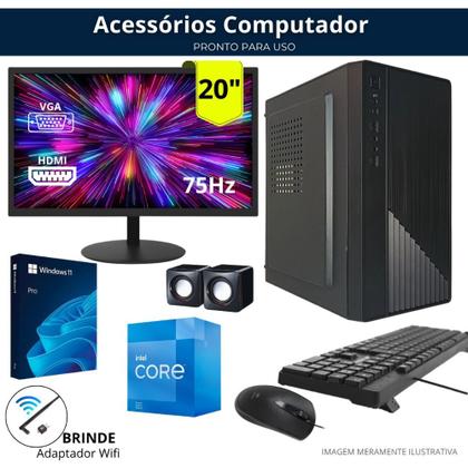 Imagem de Pc Completo Intel I7 Sexta Geracao Nvme 512 Gb 16 Gb Ddr4 Mon 20 W 11