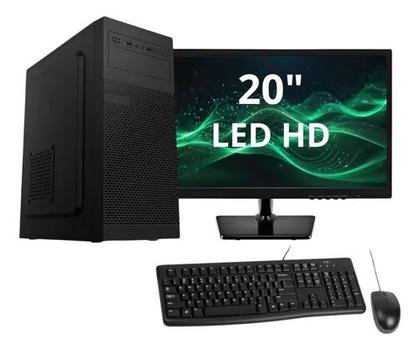 Imagem de Pc Computador Cpu Intel Core I5 8gb 1tb + Monitor 20 Pol