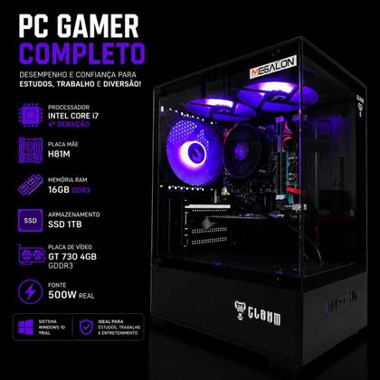 Pc Computador Gamer I7 4770 16gb Ssd 1tb Placa De Video Geforce