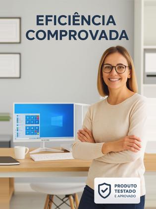 Imagem de Pc Computador Slim Intel I7 16gb Ssd 480gb Monitor 19 Branco