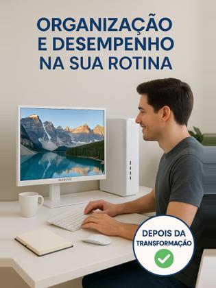 Imagem de Pc Computador Slim Intel I7 16gb Ssd 480gb Monitor 19 Branco