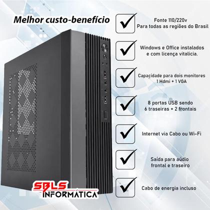 Imagem de Pc Desktop Computador Sbls Informática Micro Cpu Intel I7 3770, Ssd 480gb, 16gb Win11 Pacote Office