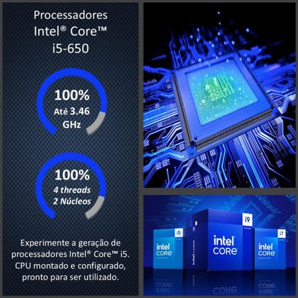 Imagem de PC Desktop CPU Office Intel Core i5 RAM 16GB SSD 240GB - Windows 10 - ADVANCEDTECH