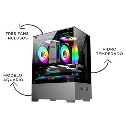 Imagem de PC Gamer Alligator Shop AMD Ryzen 3 3200G, Memoria RAM 16GB DDR4, SSD 480GB, Placa de Video 2GB