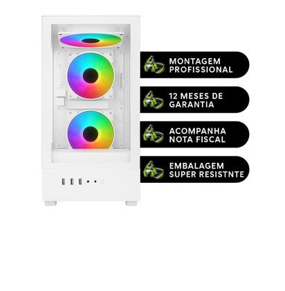 Imagem de PC Gamer Alligator Shop AMD Ryzen 5 5600GT, Memória RAM 16GB DDR4, SSD 480GB, Vega 7 Branco White