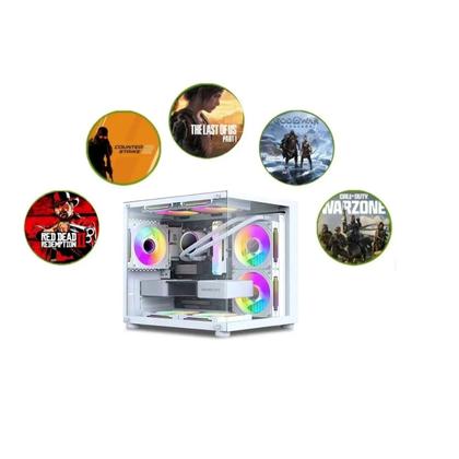 Imagem de PC Gamer Alligator Shop Intel Core i5 3470, Radeon RX 580 8GB, Memoria 16GB DDR3, SSD 480GB, Branco White