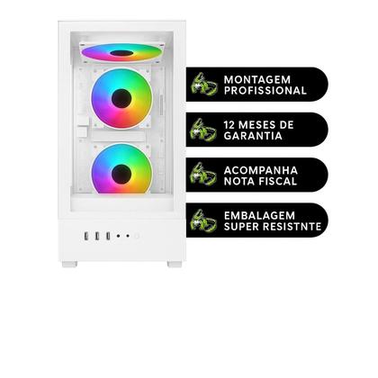 Imagem de PC Gamer Alligator Shop Intel Core i5 3470, Radeon RX 580 8GB, Memoria 16GB DDR3, SSD 480GB, Branco White