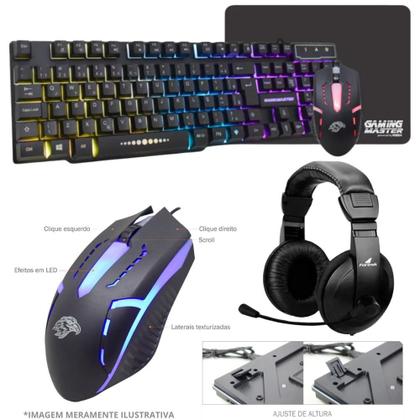 Imagem de PC Gamer AMD Ryzen 5 4600G, 16GB RAM, Placa de video Radeon Vega 7, SSD 480GB, Fonte 200W + Monitor 23" LED 75hz + Kit Gamer Completo