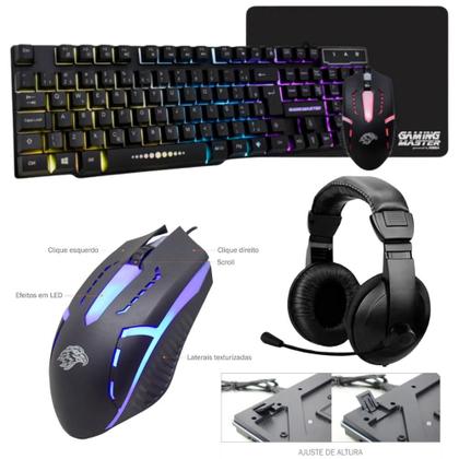 Imagem de PC Gamer AMD Ryzen 5 4600G, 8GB RAM, Placa de video Radeon Vega 7, SSD 240GB, Fonte 200W + Kit Gamer Completo