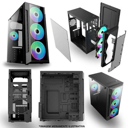 Imagem de PC Gamer AMD Ryzen 5 4600G, 8GB RAM, Placa de video Radeon Vega 7, SSD 240GB, Fonte 200W + Kit Gamer Completo