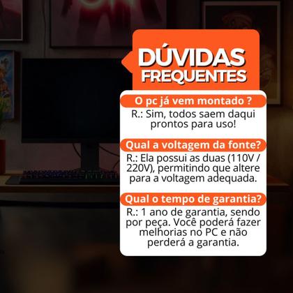 Imagem de PC Gamer AMD Ryzen 5 5600GT, 16GB RAM, Placa de video Radeon Vega 7, SSD 480GB, Fonte 550W