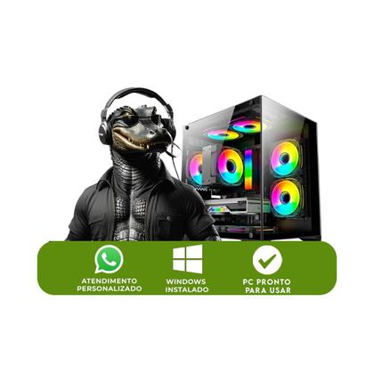 Imagem de PC Gamer AMD Ryzen 5 8500G, GeForce RTX 3050, Memória RAM 32GB DDR5, SSD 480GB, Fonte 500w
