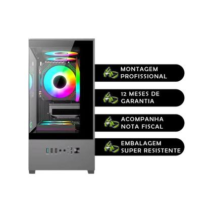 Imagem de PC Gamer AMD Ryzen 5 8500G, GeForce RTX 3050, Memória RAM 32GB DDR5, SSD 480GB, Fonte 500w