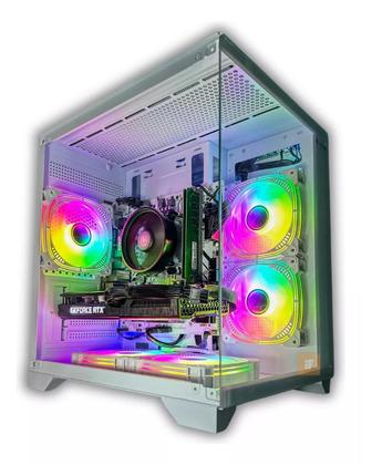 Imagem de PC Gamer Aquario Branco Ryzen 5 5500 RTX 3060 16GB SSD 512GB Alto Desempenho e Estilo Exclusivo
