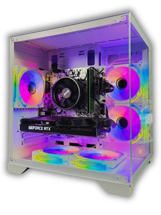 Imagem de PC Gamer Aquario Branco Ryzen 5 5500 RTX 3060 16GB SSD 512GB Alto Desempenho e Estilo Exclusivo