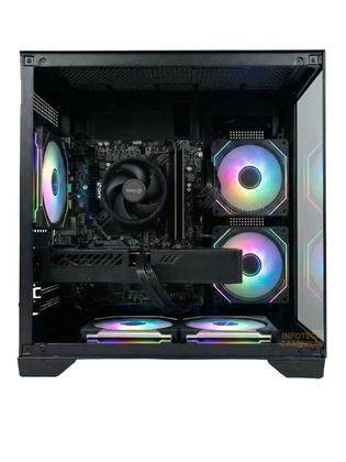 Imagem de PC Gamer Aquario Preto ou Branco  Ryzen 5 5500  Radeon RX 7600 8GB  16GB RAM  SSD NVMe 500GB  Windows 11 Pro