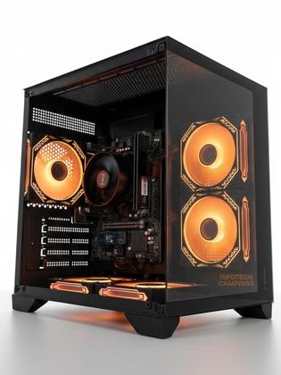 Imagem de PC Gamer Aquario Preto ou Branco  Ryzen 5 5600GT  16GB RAM  SSD NVMe 500GB  Windows 11 Pro