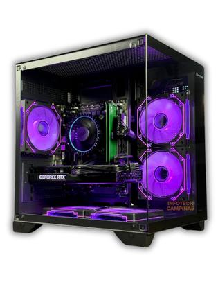 Imagem de PC Gamer Black Intel i5 12400  RTX 5060 GDDR7  32GB DDR4  SSD 1TB Nvme  Gabinete Aquario 5 Fans A Nova Geração dos Games