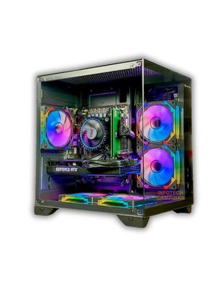 Imagem de PC Gamer Black Intel i5 12400  RTX 5060 GDDR7  32GB DDR4  SSD 1TB Nvme  Gabinete Aquario 5 Fans A Nova Geração dos Games