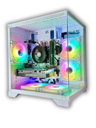 Imagem de PC Gamer Branco Ryzen 5 5500 RTX 3050 16GB SSD 512GB Desempenho e Estilo