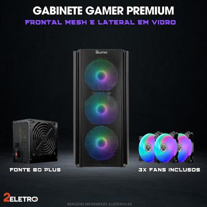 Imagem de PC Gamer Completo 2Eletro FPS Intel Core i5 9400F, 16GB DDR4, Geforce RTX 3060 12GB, SSD 1TB, Fonte 600W, Monitor 23"Full HD 75Hz, Kit Gamer com Headset - PG2E-0123FP