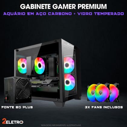 Imagem de PC Gamer Completo 2Eletro FPS Intel Core i7, 16GB RAM, Geforce RTX 3050 8GB, SSD 480GB, Fonte 600W, Monitor 23"Full HD 75Hz - PG2E-0136FP