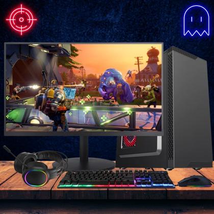 Imagem de PC Gamer Completo 2Eletro Win - Intel Core i7, 16GB RAM, AMD Radeon RX 550 2GB, SSD 480GB, Monitor 20" 75HZ, Fonte 500W, Gabinete preto com 2 LED fans - PG2E-LED0122WI