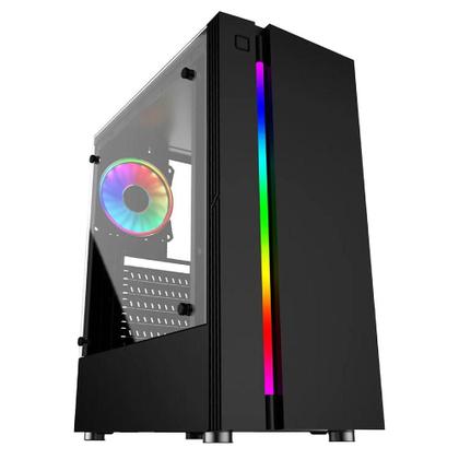 Imagem de PC Gamer Completo 3green Force AMD Ryzen 5 8GB DDR4 Placa de vídeo Radeon RX SSD 256GB Monitor 20" 75Hz Fonte 500W 3GFO-025