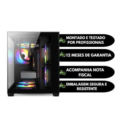 Imagem de PC Gamer Completo Arvex AMD Ryzen 5 5500, Geforce RTX 5060 8GB, Memória 16GB DDR4, SSD 480GB