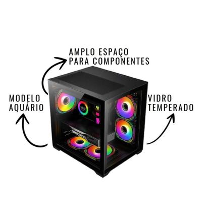 Imagem de PC Gamer Completo Arvex AMD Ryzen 5 5500, Geforce RTX 5060 8GB, Memória 16GB DDR4, SSD 480GB
