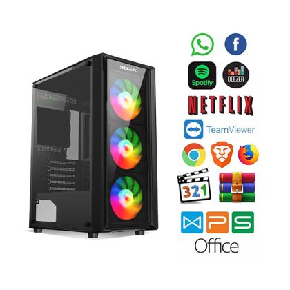 Imagem de Pc Gamer Completo BluePC Amd Ryzen 5 5600gt 8GB DDR4 SSD 480GB Vega 7 Monitor 21" - Kit Gamer Teclado Mouse Headset