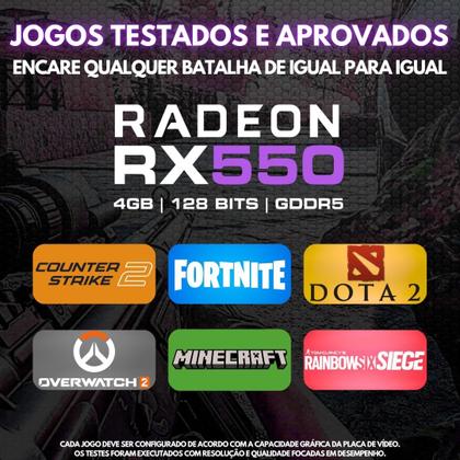 Imagem de PC Gamer Completo BluePC RUSH - AMD Ryzen 5 5500 16GB DDR4 Radeon RX 550 4GB SSD 512GB Monitor 23" 75Hz Full HD - PGBP-RUS1057