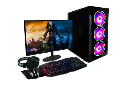 Imagem de PC Gamer Completo Fácil Intel Core i5 12400F (12ª Geração) 16GB DDR4 GTX 1650 4GB SSD 960GB 500w - Monitor 19" Kit Gamer