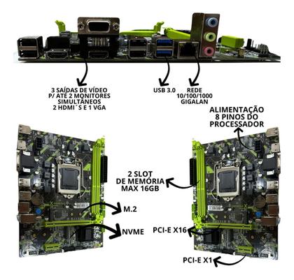 Imagem de Pc Gamer Completo Intel I5 3ª 16gb Ssd 240gb Gt730 4gb