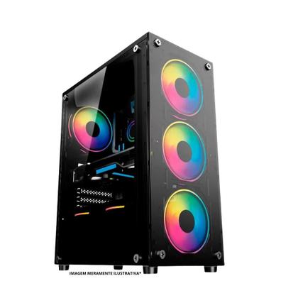 Imagem de PC Gamer Computador Completo Intel Core i5 8GB SSD 256GB Kit Gamer Headset Monitor 19,5'' Windows
