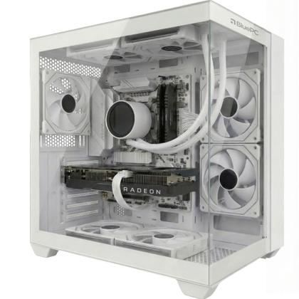 Imagem de PC Gamer LUDIC by BluePC - AMD Ryzen 5 8400F, Radeon RX 6600 8GB, 32GB DDR5, SSD 512GB M.2 NVMe, 600W 80 Plus, Branco, Water Cooler - PGBP-LU2759