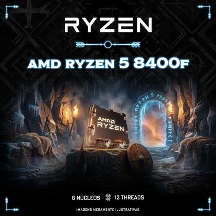 Imagem de PC Gamer LUDIC by BluePC - AMD Ryzen 5 8400F, Radeon RX 7600 8GB, 16GB DDR5, SSD 512GB M.2 NVMe, 600W 80 Plus, Branco, 7 fans RGB - PGBP-LU2380