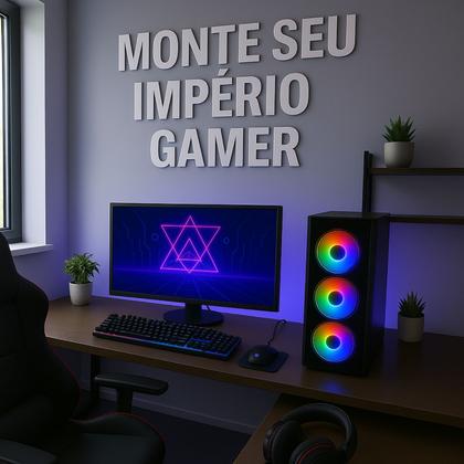 Imagem de PC Gamer MRP Informática Completo Processador AMD Ryzen 5 5600gt Memória 16gb SSD 240gb Fonte 500W Windows 10 Monitor 19