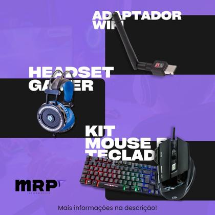 Imagem de PC Gamer MRP Informática Completo Processador AMD Ryzen 5 5600gt Memória 16gb SSD 480gb Fonte 500W Windows 10 Monitor 19