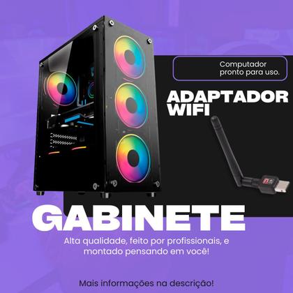 Imagem de PC Gamer MRP Informática Gamer Processador Intel Core I7 3.4ghz SSD 480gb Memória RAM 16gb Fonte 500W Windows 10