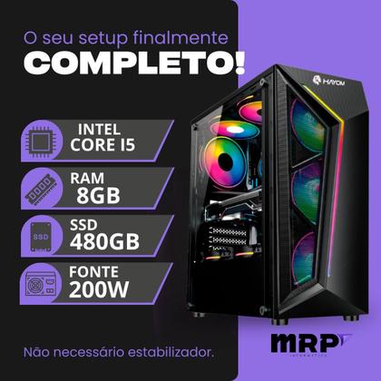 Imagem de PC Gamer MRP Informática Processador Intel Core I5 3,20GHz SSD 480gb Memória RAM 8gb Fonte 200W Windows 10