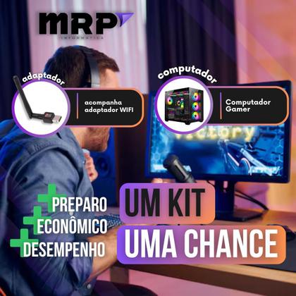 Imagem de PC Gamer MRP Informática Processador Intel Core I7 3.4ghz SSD 480gb Memória 16gb Placa Vídeo GT 730 4gb Fonte 500W Windo
