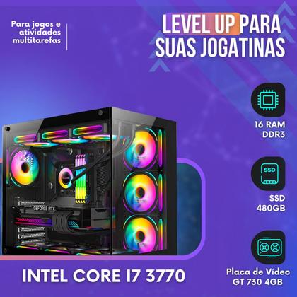 Imagem de PC Gamer MRP Informática Processador Intel Core I7 3.4ghz SSD 480gb Memória 16gb Placa Vídeo GT 730 4gb Fonte 500W Windo