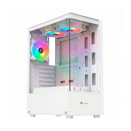 Imagem de PC Gamer Ryzen 5 2400g 16GB SSD 256GB Monitor 23 Combo Gamer e Gabinete branco com 3 Fans